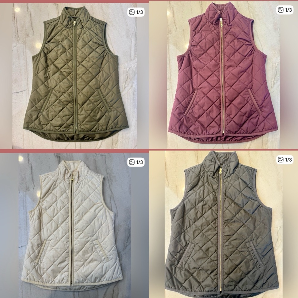 LOT of Old Navy quilted vests